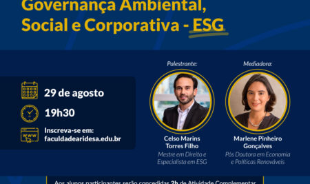 Webinar: Precisamos falar sobre Governança Ambiental, Social e Corporativa – ESG